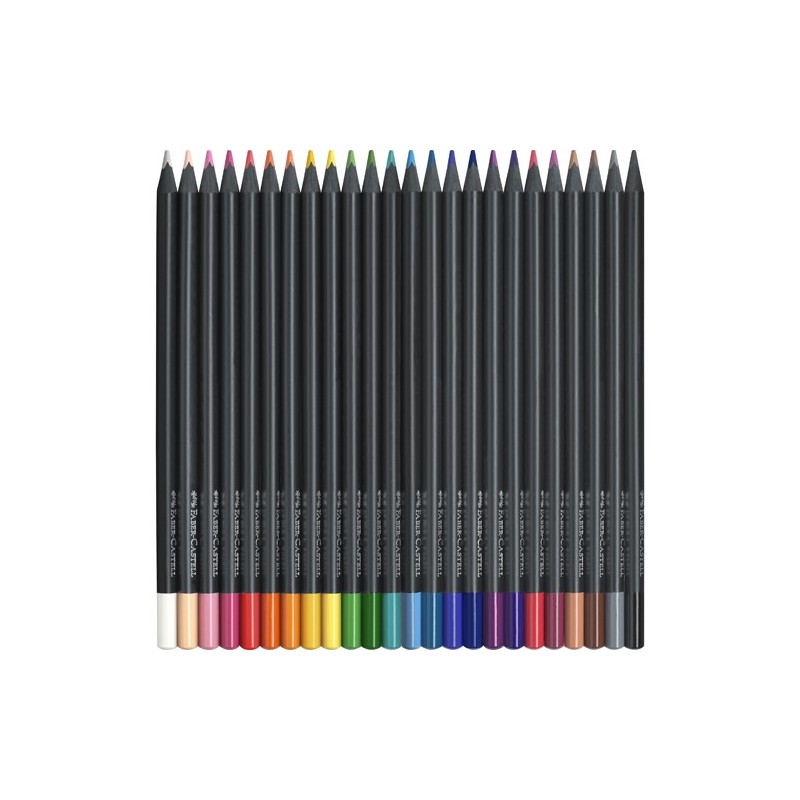 Material Bellas Artes – Pintura - Caja 24 lápices color Black Edition Faber Castell | totenart.com