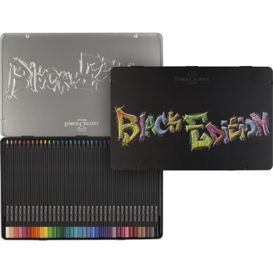 Material Bellas Artes – Pintura - Estuche metal 36 lápices color Black Edition Faber Castell | totenart.com