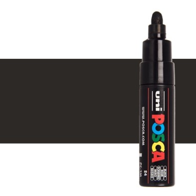 Material Bellas Artes – Pintura - POSCA Rotulador Negro (24) PC-7M | totenart.com