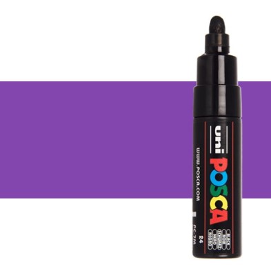 Material Bellas Artes – Pintura - POSCA Rotulador Violeta (12) PC-7M | totenart.com