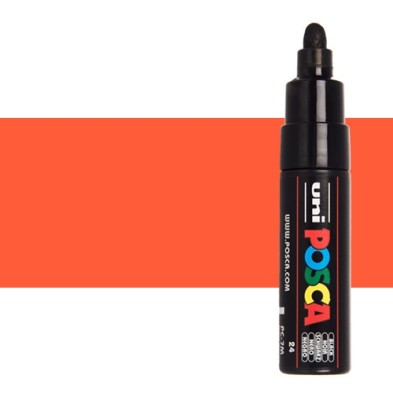 Material Bellas Artes – Pintura - POSCA Rotulador Naranja (4) PC-7M | totenart.com