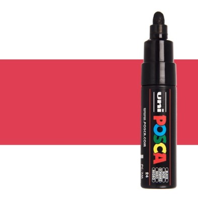 Material Bellas Artes – Pintura - POSCA Rotulador Rojo (15) PC-7M | totenart.com