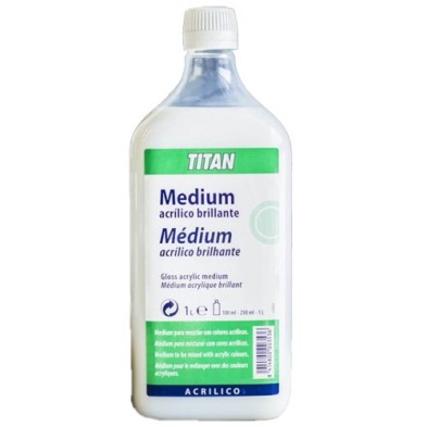 Material Bellas Artes - Pintura - Medium acrílico brillante Titan (1000 ml) ** | totenart.com