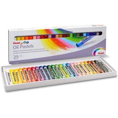 Material Bellas Artes - Pintura - Pasteles al óleo Pentel Set de 25 | totenart.com