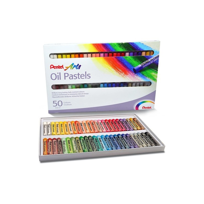 Material Bellas Artes - Pintura - Pasteles al óleo Pentel Set de 50 | totenart.com