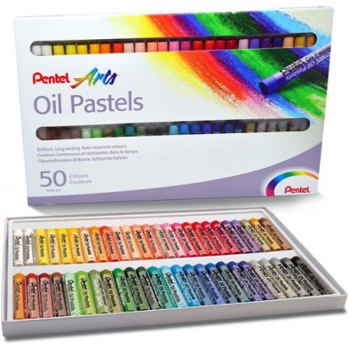 Material Bellas Artes - Pintura - Pasteles al óleo Pentel Set de 50 | totenart.com