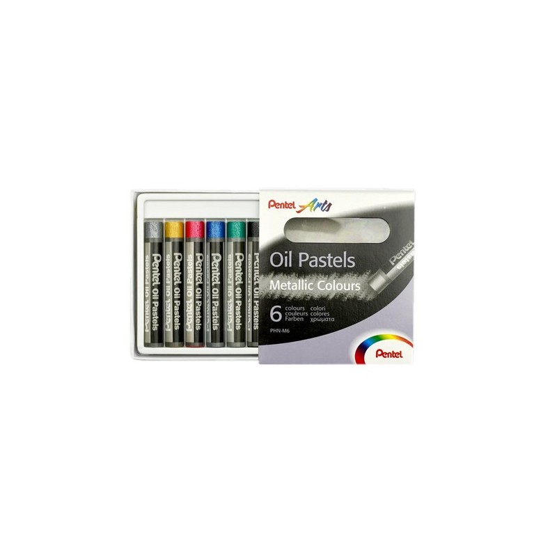 Material Bellas Artes - Pintura - Pasteles al óleo Pentel Set de 6 (colores metálicos) | totenart.com