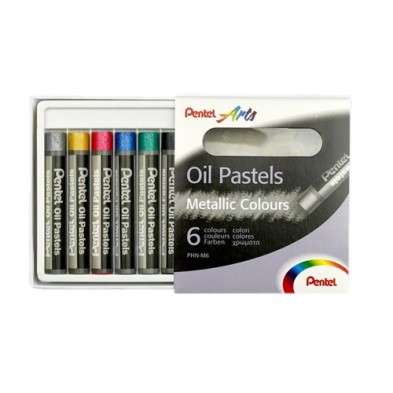 Material Bellas Artes - Pintura - Pasteles al óleo Pentel Set de 6 (colores metálicos) | totenart.com