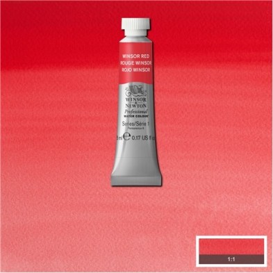 Material Bellas Artes - Pintura - Acuarela Artist Winsor & Newton color rojo Winsor (5 ml) | totenart.com