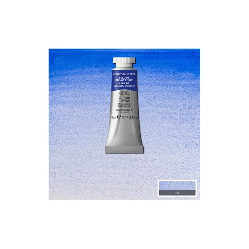 Material Bellas Artes - Pintura - Acuarela Profesional Winsor & Newton color azul cobalto oscuro 180 (14 ml) S4 | totenart.com