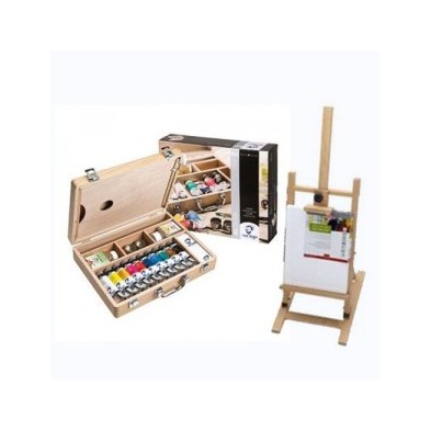 Material Bellas Artes - Pintura - Set de regalo óleo Van Gogh: maleta, caballete y lienzo | totenart.com