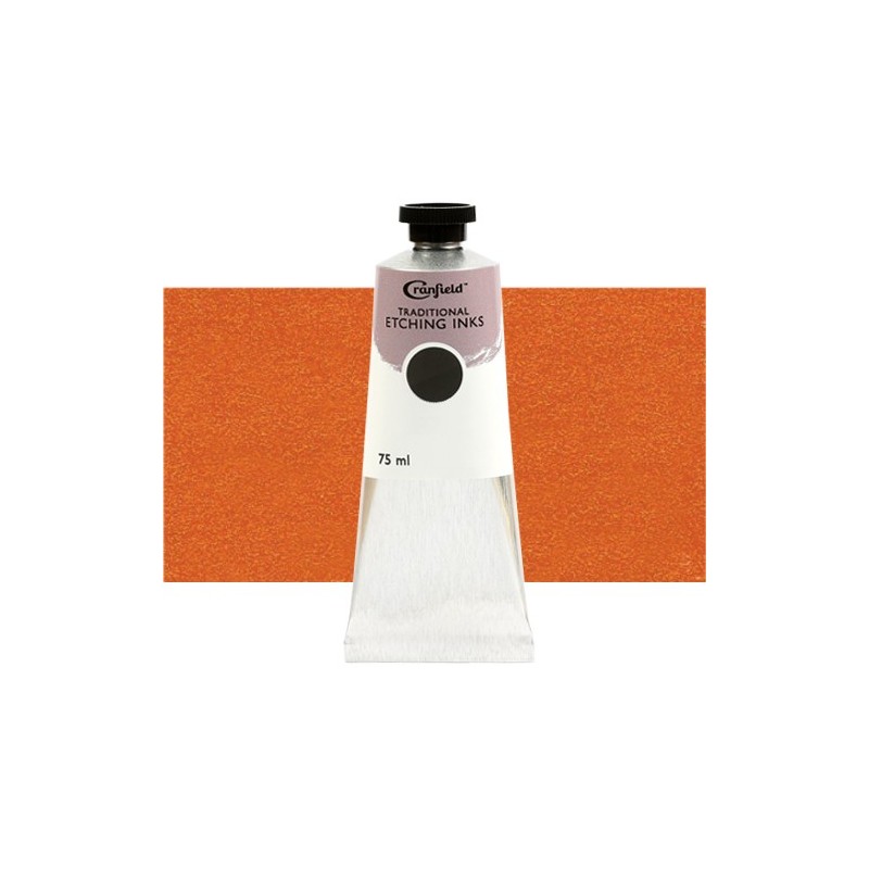 Material Bellas Artes – Grabado - - Tinta Cranfield para grabado tradicional Naranja Tostada, 75 ml. | totenart.com
