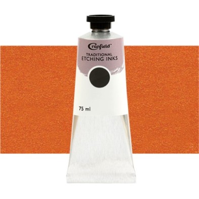 Material Bellas Artes – Grabado - - Tinta Cranfield para grabado tradicional Naranja Tostada, 75 ml. | totenart.com