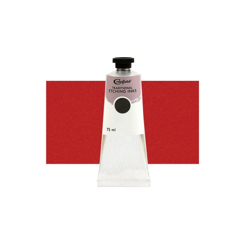 Material Bellas Artes – Grabado - Tinta Cranfield para grabado tradicional Rojo Cálido, 75 ml. | totenart.com