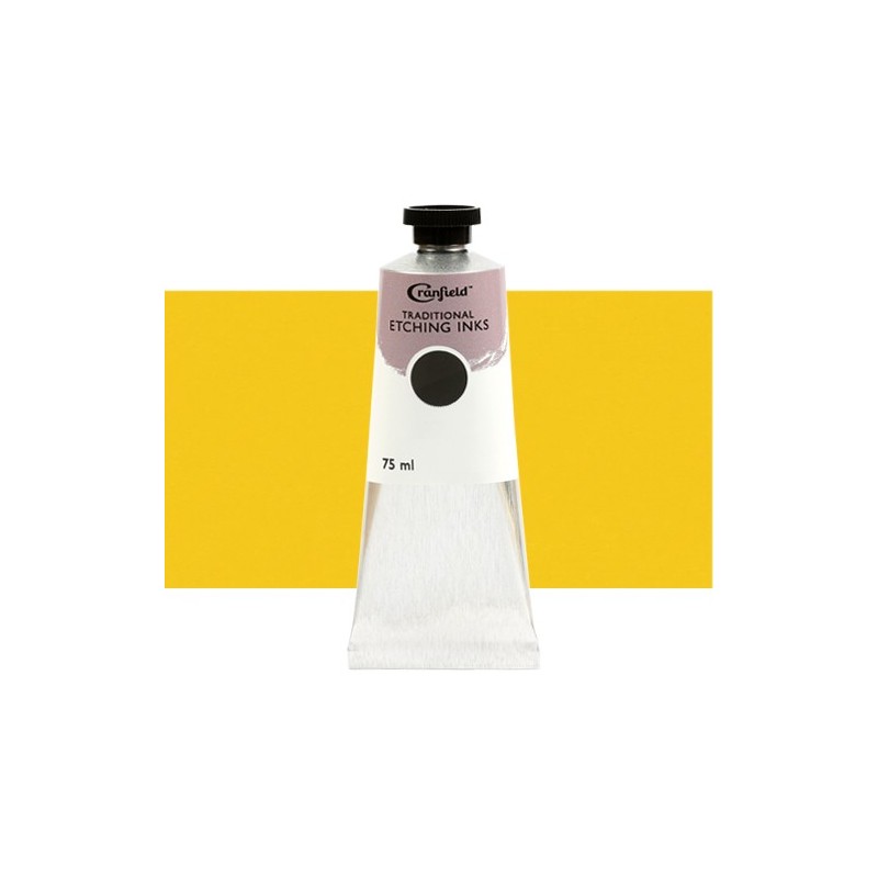 Material Bellas Artes – Grabado - Tinta Cranfield para grabado tradicional Laca Amarillo Permanente, 75 ml. | totenart.com