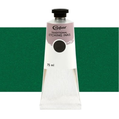 Material Bellas Artes – Grabado - Tinta Cranfield para grabado tradicional Laca Verde Permanente, 75 ml. | totenart.com