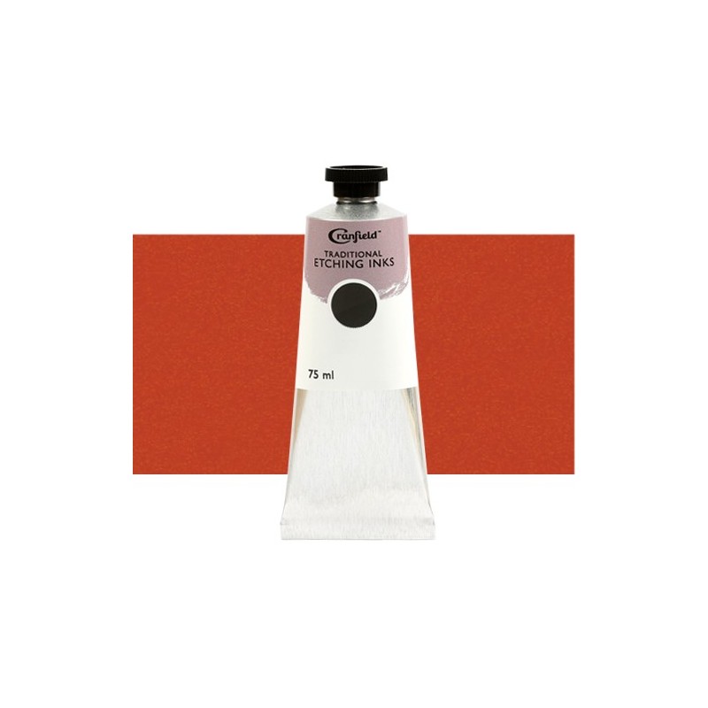 Material Bellas Artes – Grabado - Tinta Cranfield para grabado tradicional Rojo Bermellón (Todo), 75 ml. | totenart.com