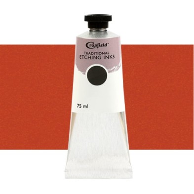 Material Bellas Artes – Grabado - Tinta Cranfield para grabado tradicional Rojo Bermellón (Todo), 75 ml. | totenart.com