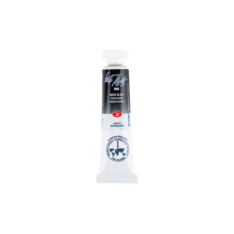 Material Bellas Artes – Pintura - Acuarelas White Nights en tubo 10 ml.  Negro de Marte 1800 | totenart.com