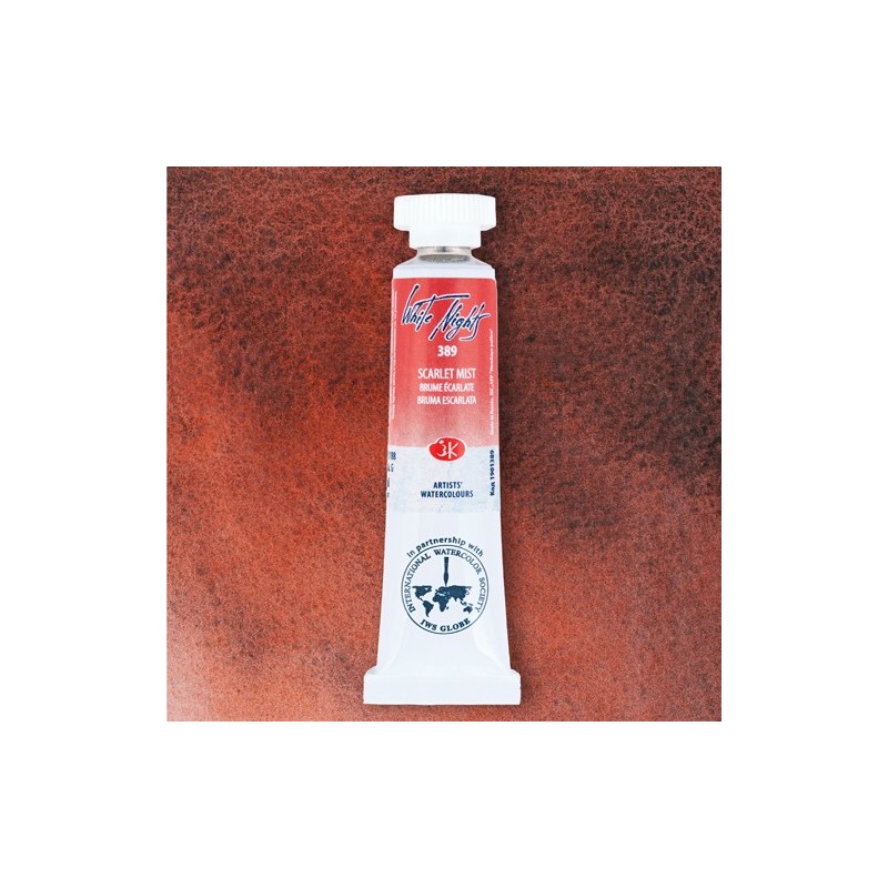 Material Bellas Artes – Pintura - Acuarelas White Nights en tubo 10 ml.  Scarlet Mist 1389 | totenart.com
