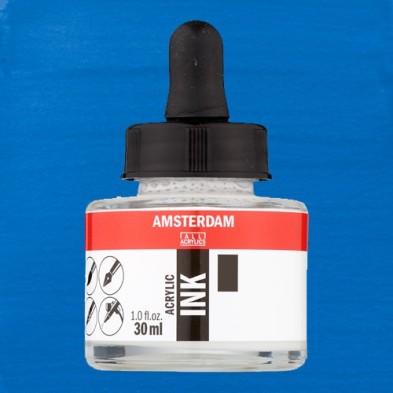 Material Bellas Artes - Pintura - Tinta Acrílica Azul Real 517 Amsterdam (30 ml.) | totenart.com