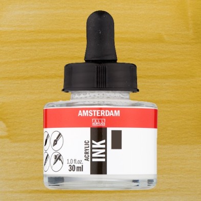 Material Bellas Artes - Pintura - Tinta Acrílica Oro Claro 802 Amsterdam (30 ml.) | totenart.com