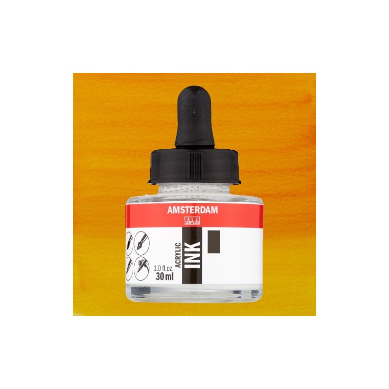 Material Bellas Artes - Pintura - Tinta Acrílica Amarillo Azo Oscuro 270 Amsterdam (30 ml.) | totenart.com