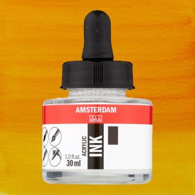 Material Bellas Artes - Pintura - Tinta Acrílica Amarillo Azo Oscuro 270 Amsterdam (30 ml.) | totenart.com