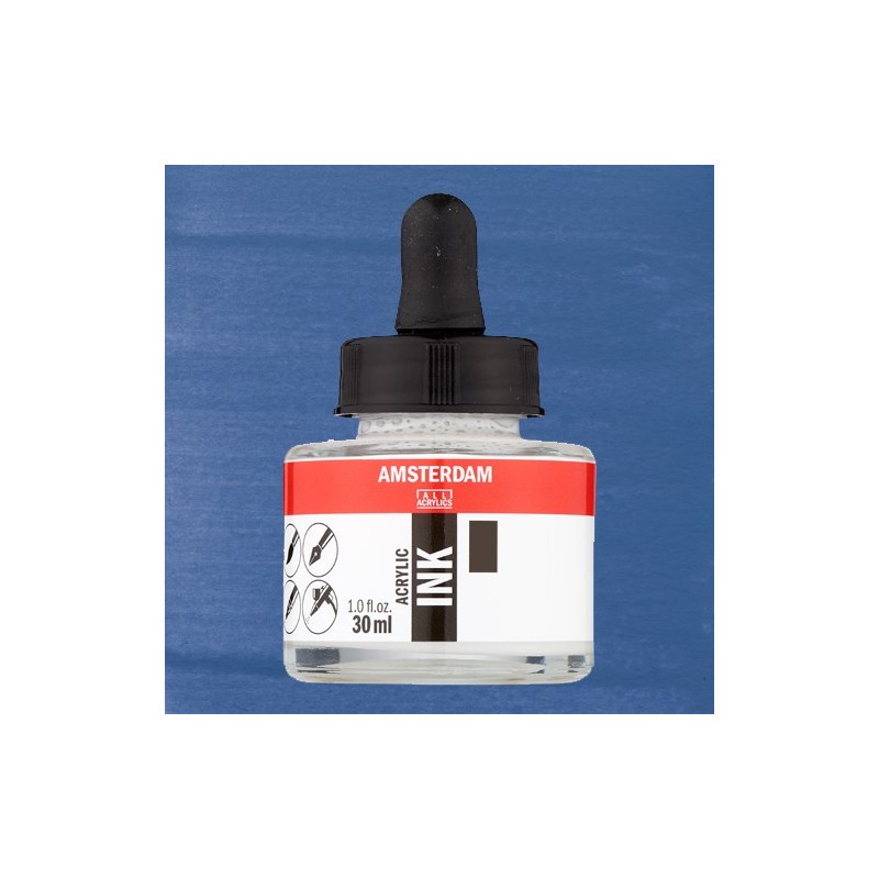 Material Bellas Artes - Pintura - Tinta Acrílica Azul Grisáceo 562 Amsterdam (30 ml.) | totenart.com