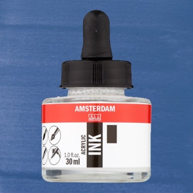 Material Bellas Artes - Pintura - Tinta Acrílica Azul Grisáceo 562 Amsterdam (30 ml.) | totenart.com