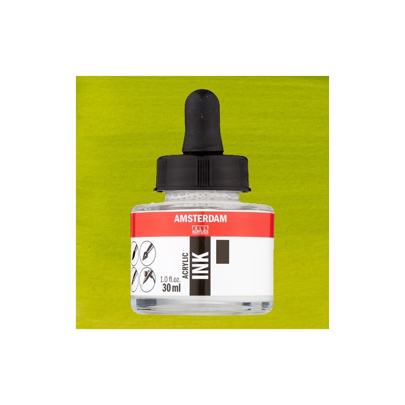 Material Bellas Artes - Pintura - Tinta Acrílica Verde Oliva Claro 621 Amsterdam (30 ml.) | totenart.com