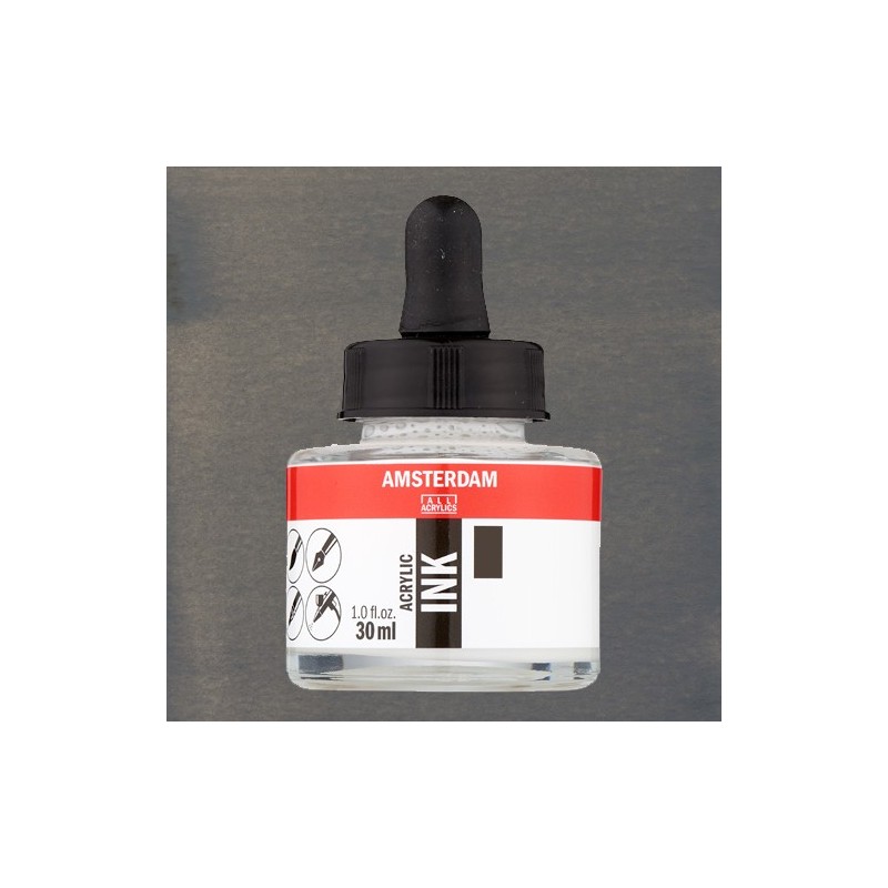 Material Bellas Artes - Pintura - Tinta Acrílica Gris Neutro 710 Amsterdam (30 ml.) | totenart.com