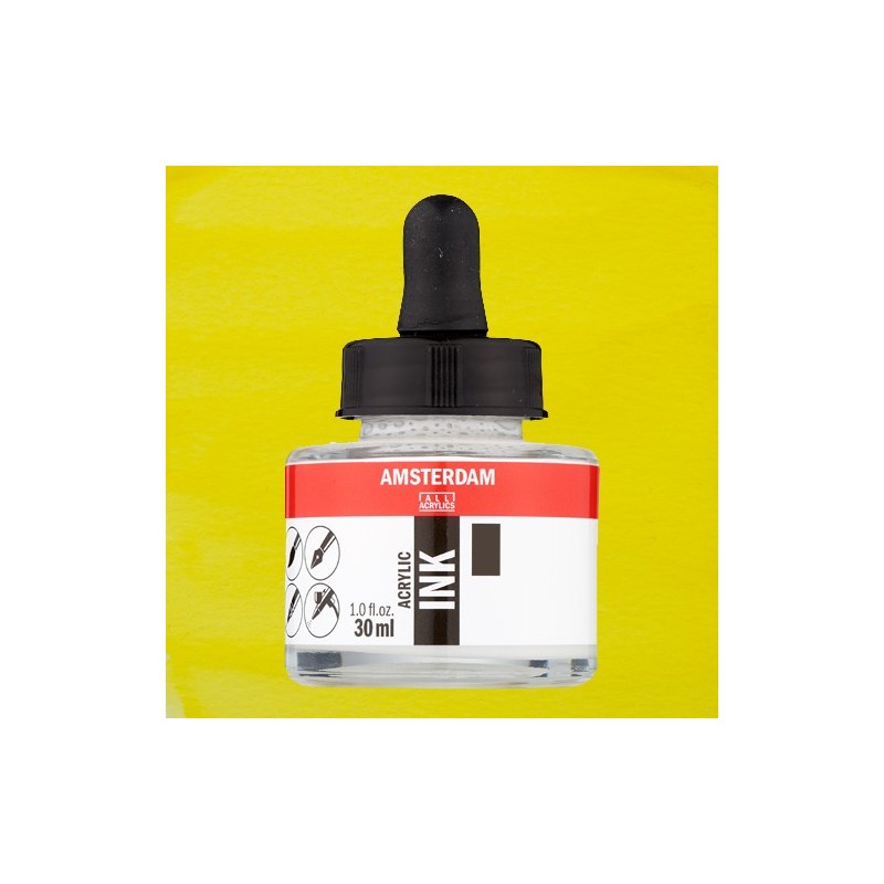 Material Bellas Artes - Pintura - Tinta Acrílica Amarillo Azo Limón 267 Amsterdam (30 ml.) | totenart.com