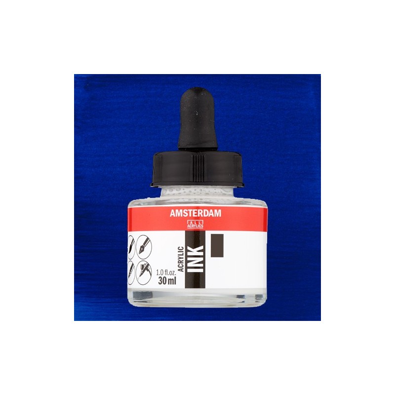 Material Bellas Artes - Pintura - Tinta Acrílica Azul Phthalo 570 Amsterdam (30 ml.) | totenart.com