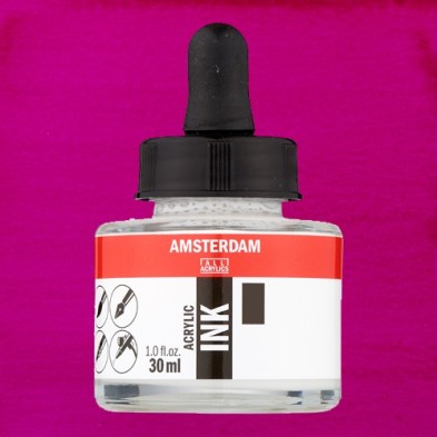 Material Bellas Artes - Pintura - Tinta Acrílica Violeta Rojo Claro Permanente 577 Amsterdam (30 ml.) | totenart.com
