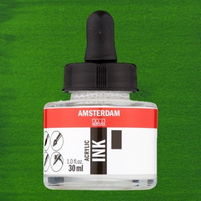 Material Bellas Artes - Pintura - Tinta Acrílica Verde Claro Permanente 618 Amsterdam (30 ml.) | totenart.com