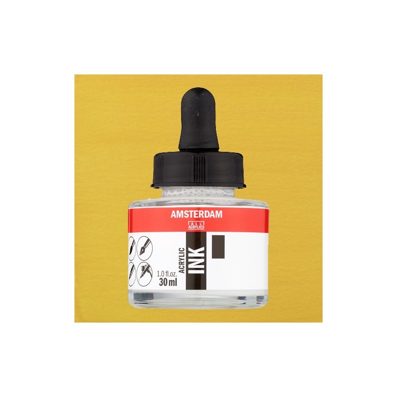 Material Bellas Artes - Pintura - Tinta Acrílica Amarillo Nápoles Oscuro 223 Amsterdam (30 ml.) | totenart.com