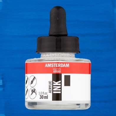 Material Bellas Artes - Pintura - Tinta Acrílica Azul Brillante 564 Amsterdam (30 ml.) | totenart.com