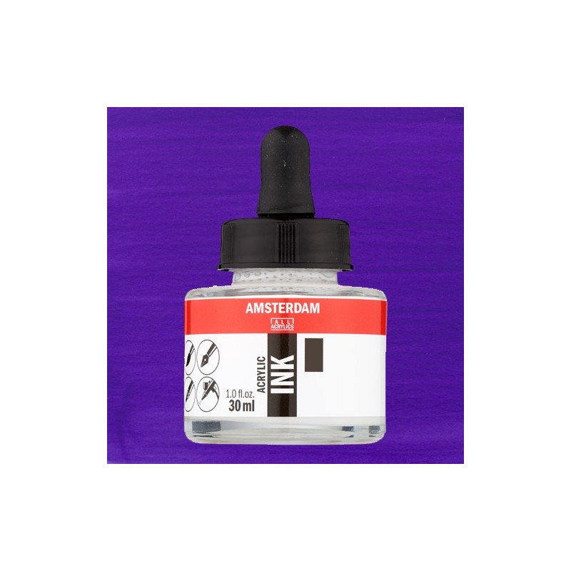 Material Bellas Artes - Pintura - Tinta Acrílica Violeta Ultramar 507 Amsterdam (30 ml.) | totenart.com
