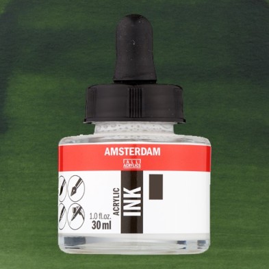 Material Bellas Artes - Pintura - Tinta Acrílica Verde Oliva Oscuro 622 Amsterdam (30 ml.) | totenart.com