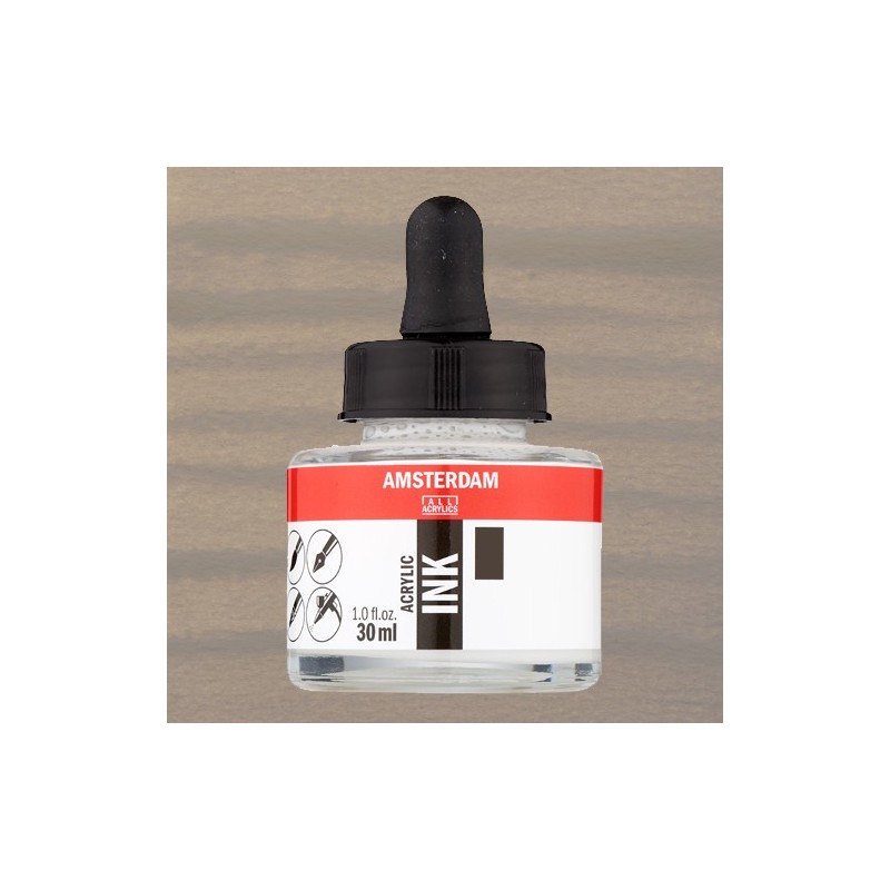 Material Bellas Artes - Pintura - Tinta Acrílica Gris Cálido 718 Amsterdam (30 ml.) | totenart.com