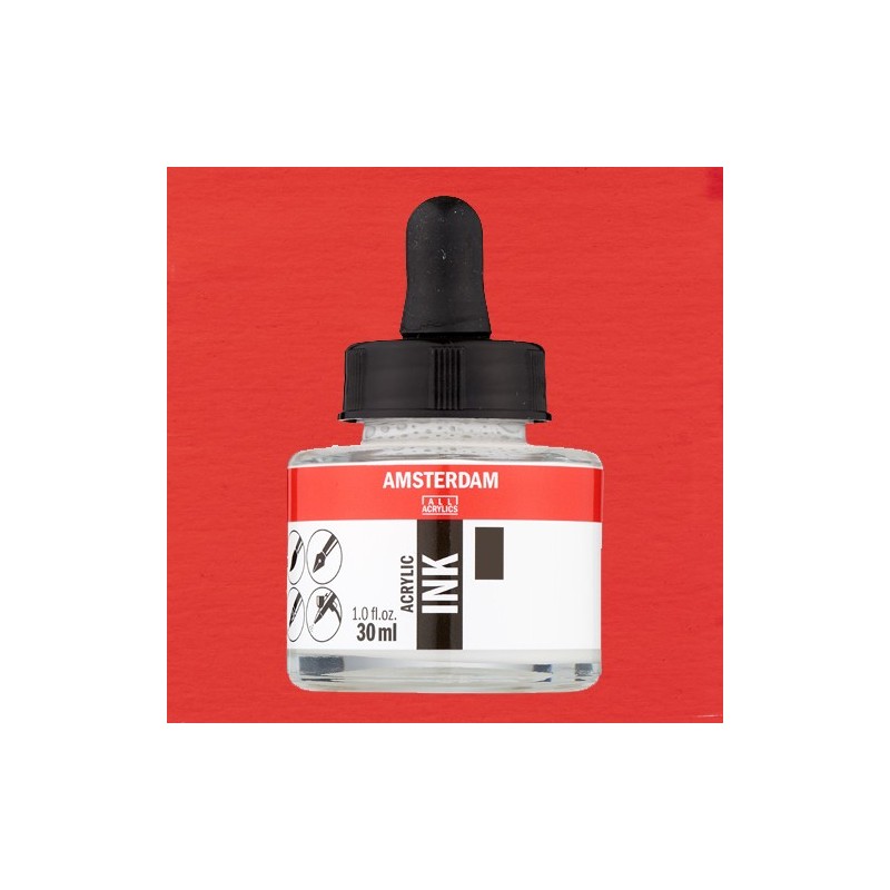 Material Bellas Artes - Pintura - Tinta Acrílica Rojo Pyrrole 315 Amsterdam (30 ml.) | totenart.com