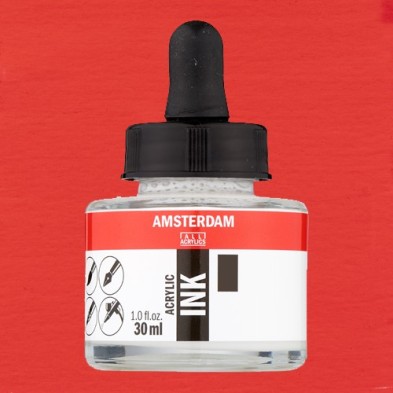 Material Bellas Artes - Pintura - Tinta Acrílica Rojo Pyrrole 315 Amsterdam (30 ml.) | totenart.com