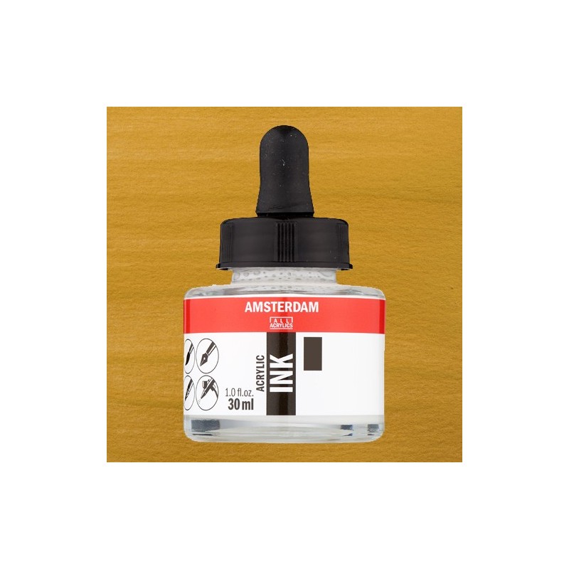 Material Bellas Artes - Pintura - Tinta Acrílica Oro Oscuro 803 Amsterdam (30 ml.) | totenart.com