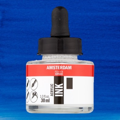 Material Bellas Artes - Pintura - Tinta Acrílica Cyan Primario 572 Amsterdam (30 ml.) | totenart.com