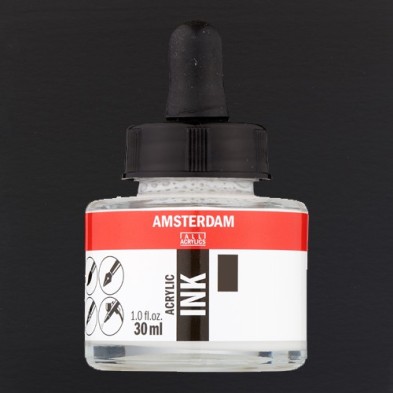 Material Bellas Artes - Pintura - Tinta Acrílica Negro Óxido 735 Amsterdam (30 ml.) | totenart.com