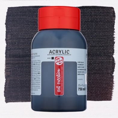 Material Bellas Artes - Pintura - Acrílico ArtCreation Negro marfil (750ml) | totenart.com