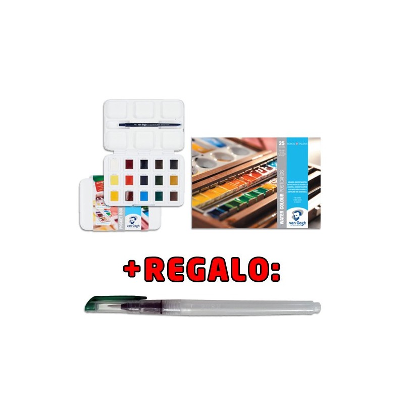 Material Bellas Artes - Pintura - Kit acuarela de viaje | totenart.com