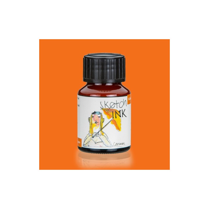 Material Bellas Artes – Pintura - Sketch Ink Tinta Pigmentada Rohrer and Klingner Carmen (Naranja) 50 ml | totenart.com