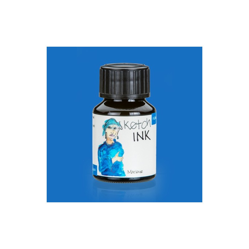 Material Bellas Artes – Pintura - Sketch Ink Tinta Pigmentada Rohrer and Klingner Marlene (Azul Claro) 50 ml | totenart.com
